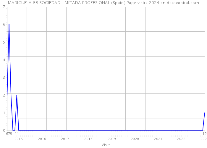 MARICUELA 88 SOCIEDAD LIMITADA PROFESIONAL (Spain) Page visits 2024 