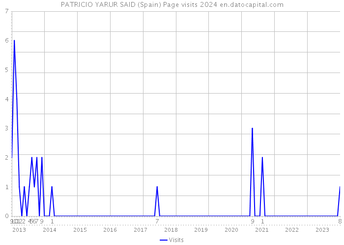PATRICIO YARUR SAID (Spain) Page visits 2024 