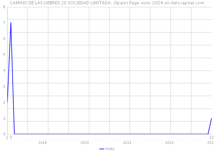 CAMINO DE LAS LIEBRES 20 SOCIEDAD LIMITADA. (Spain) Page visits 2024 