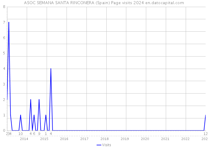 ASOC SEMANA SANTA RINCONERA (Spain) Page visits 2024 