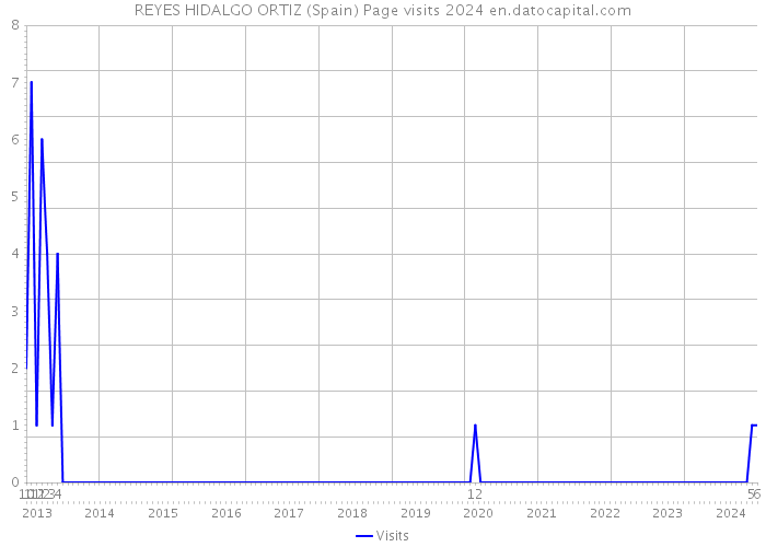 REYES HIDALGO ORTIZ (Spain) Page visits 2024 