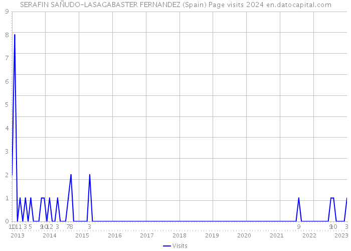 SERAFIN SAÑUDO-LASAGABASTER FERNANDEZ (Spain) Page visits 2024 