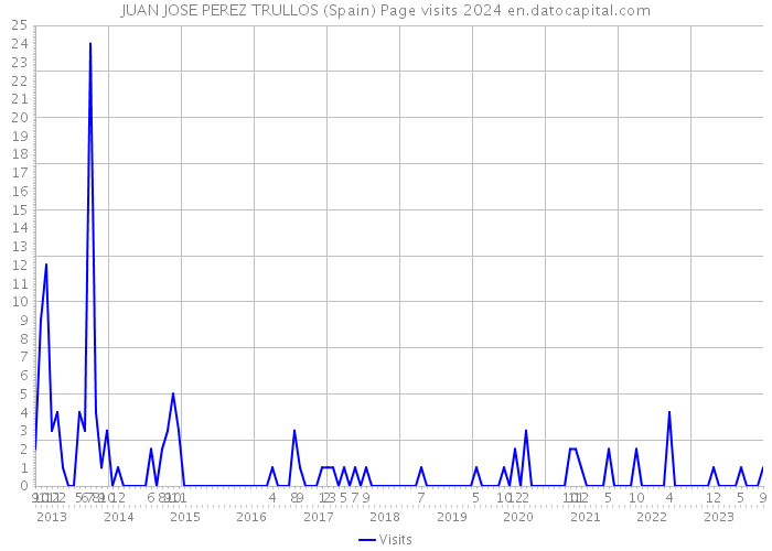 JUAN JOSE PEREZ TRULLOS (Spain) Page visits 2024 