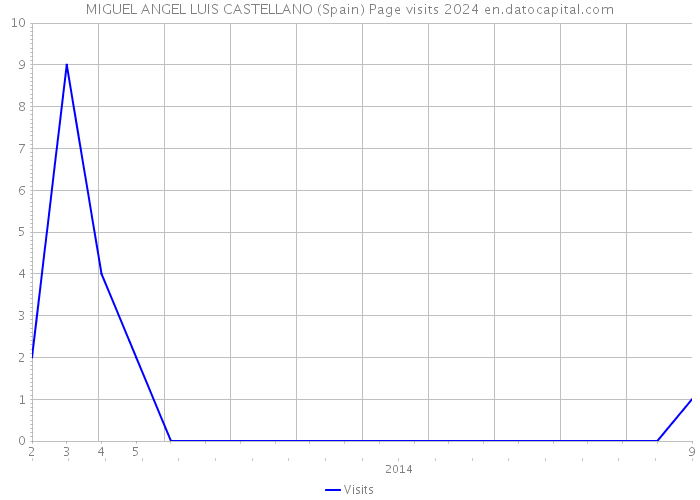 MIGUEL ANGEL LUIS CASTELLANO (Spain) Page visits 2024 