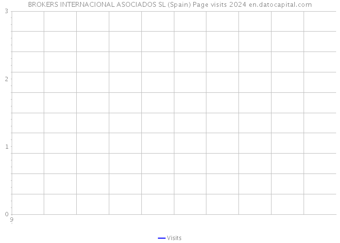 BROKERS INTERNACIONAL ASOCIADOS SL (Spain) Page visits 2024 