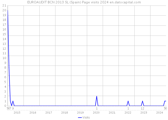 EUROAUDIT BCN 2013 SL (Spain) Page visits 2024 