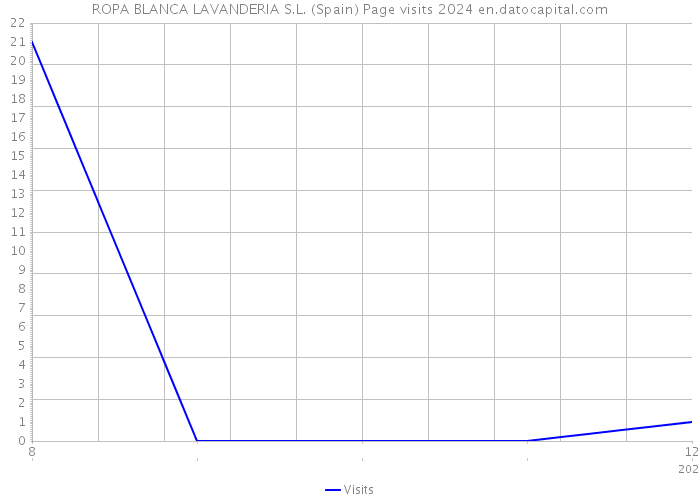 ROPA BLANCA LAVANDERIA S.L. (Spain) Page visits 2024 