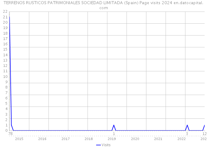 TERRENOS RUSTICOS PATRIMONIALES SOCIEDAD LIMITADA (Spain) Page visits 2024 