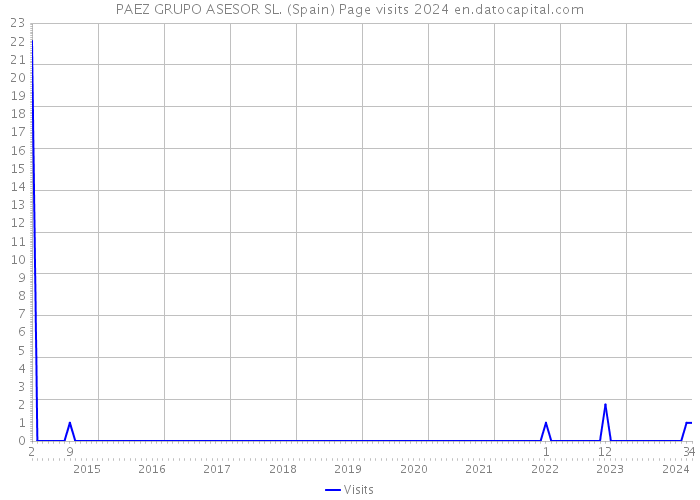 PAEZ GRUPO ASESOR SL. (Spain) Page visits 2024 
