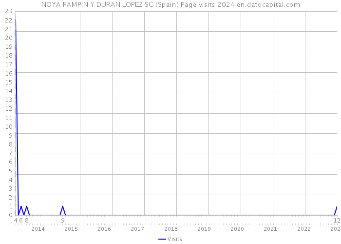 NOYA PAMPIN Y DURAN LOPEZ SC (Spain) Page visits 2024 