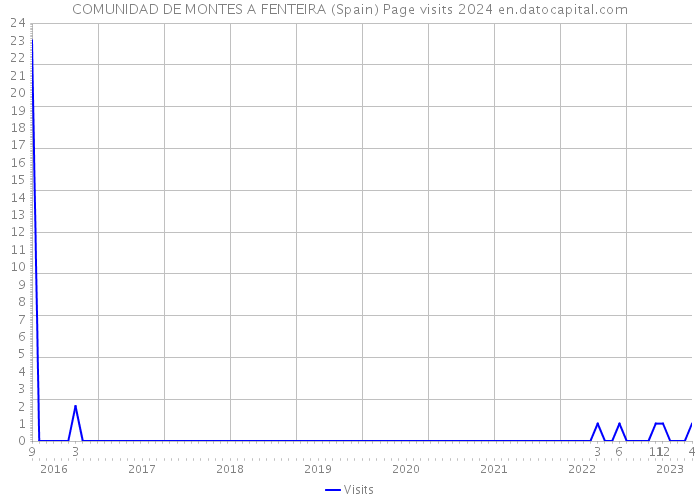 COMUNIDAD DE MONTES A FENTEIRA (Spain) Page visits 2024 