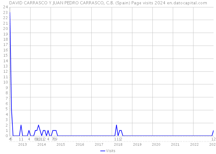 DAVID CARRASCO Y JUAN PEDRO CARRASCO, C.B. (Spain) Page visits 2024 