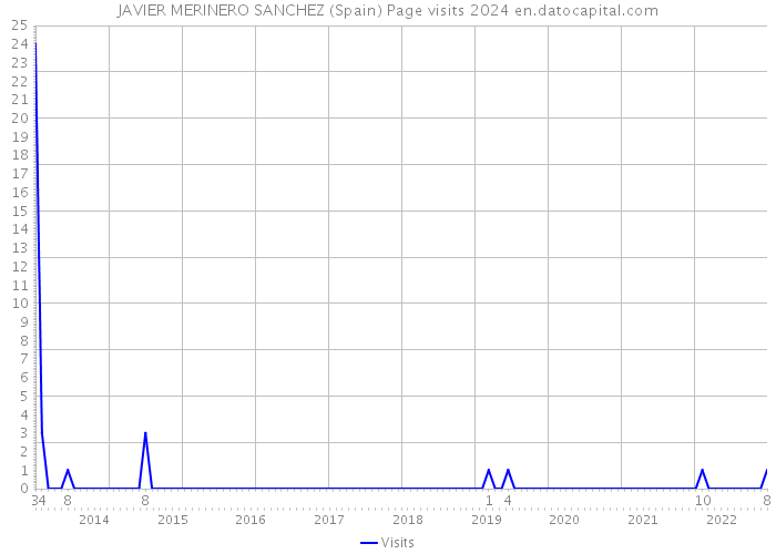 JAVIER MERINERO SANCHEZ (Spain) Page visits 2024 