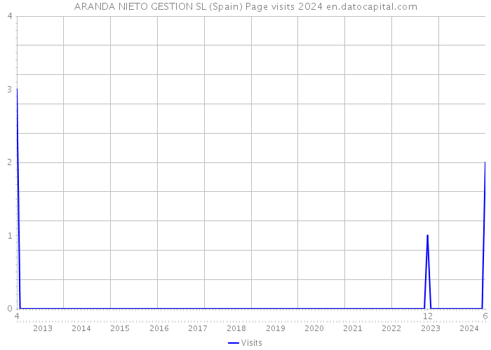 ARANDA NIETO GESTION SL (Spain) Page visits 2024 