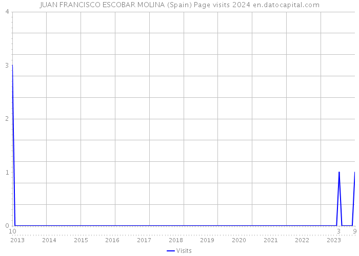 JUAN FRANCISCO ESCOBAR MOLINA (Spain) Page visits 2024 