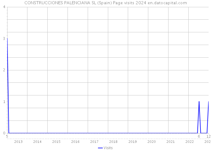 CONSTRUCCIONES PALENCIANA SL (Spain) Page visits 2024 
