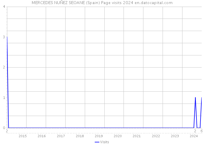 MERCEDES NUÑEZ SEOANE (Spain) Page visits 2024 
