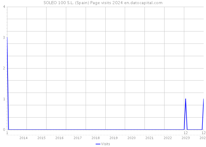 SOLEO 100 S.L. (Spain) Page visits 2024 