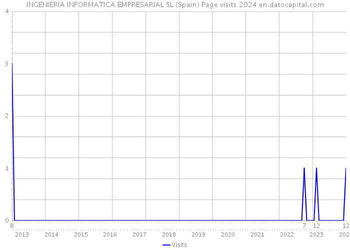 INGENIERIA INFORMATICA EMPRESARIAL SL (Spain) Page visits 2024 