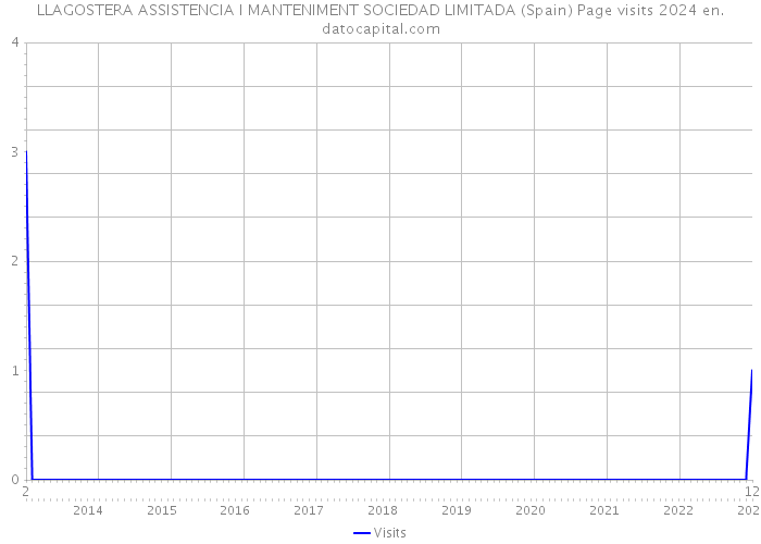 LLAGOSTERA ASSISTENCIA I MANTENIMENT SOCIEDAD LIMITADA (Spain) Page visits 2024 