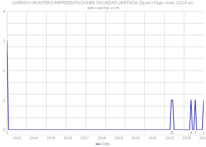 GARRIDO-MONTERO REPRESENTACIONES SOCIEDAD LIMITADA (Spain) Page visits 2024 