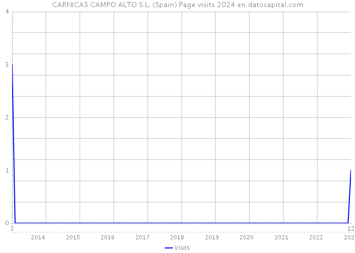 CARNICAS CAMPO ALTO S.L. (Spain) Page visits 2024 
