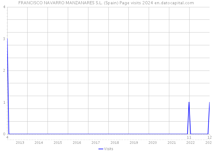 FRANCISCO NAVARRO MANZANARES S.L. (Spain) Page visits 2024 