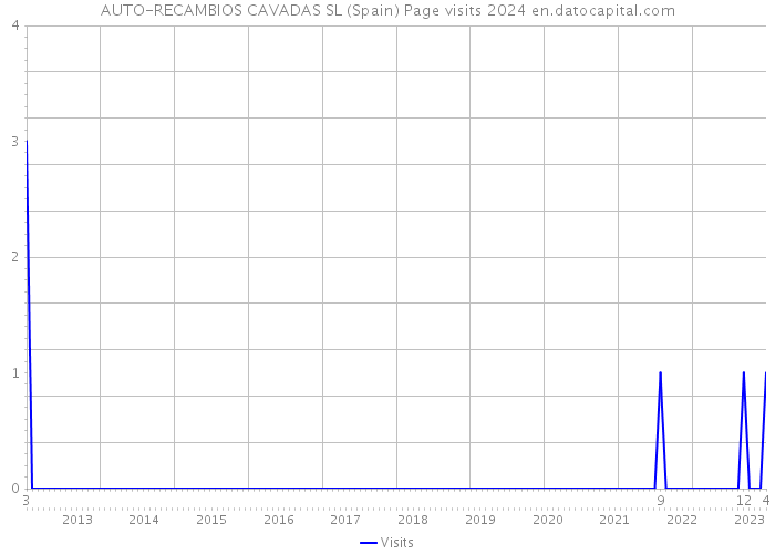 AUTO-RECAMBIOS CAVADAS SL (Spain) Page visits 2024 