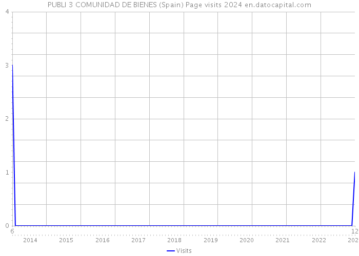 PUBLI 3 COMUNIDAD DE BIENES (Spain) Page visits 2024 