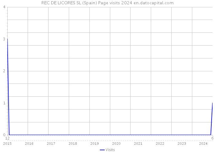 REC DE LICORES SL (Spain) Page visits 2024 