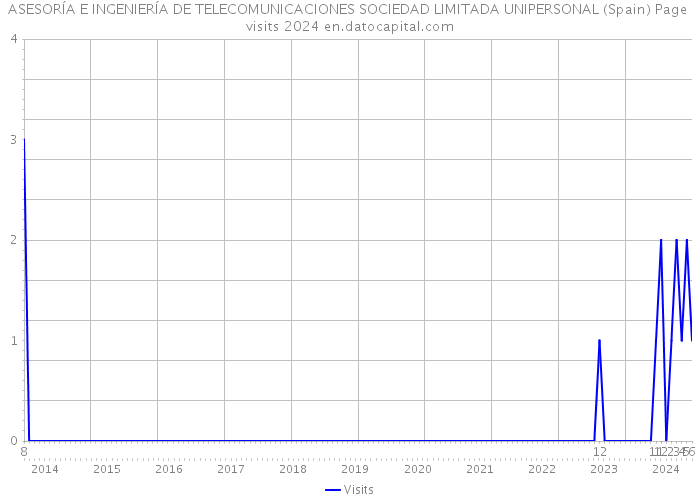 ASESORÍA E INGENIERÍA DE TELECOMUNICACIONES SOCIEDAD LIMITADA UNIPERSONAL (Spain) Page visits 2024 