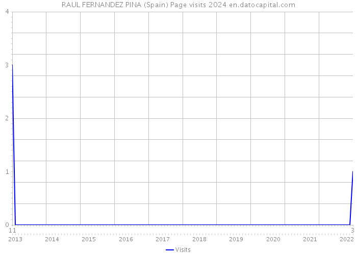 RAUL FERNANDEZ PINA (Spain) Page visits 2024 