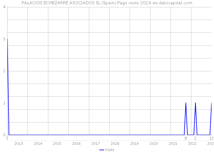 PALACIOS ECHEZARRE ASOCIADOS SL (Spain) Page visits 2024 