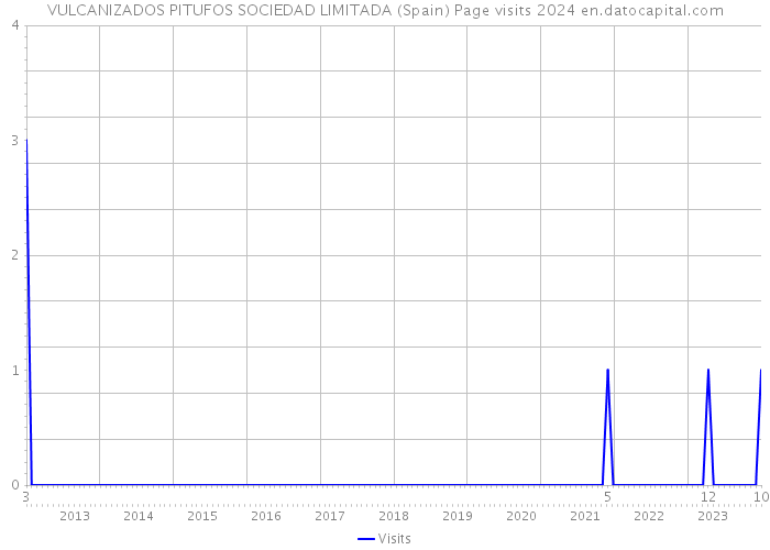 VULCANIZADOS PITUFOS SOCIEDAD LIMITADA (Spain) Page visits 2024 