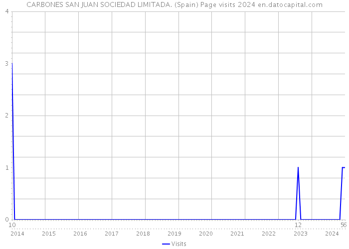 CARBONES SAN JUAN SOCIEDAD LIMITADA. (Spain) Page visits 2024 