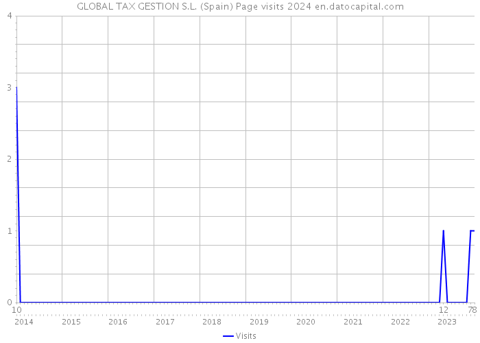 GLOBAL TAX GESTION S.L. (Spain) Page visits 2024 