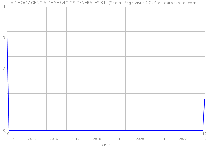 AD HOC AGENCIA DE SERVICIOS GENERALES S.L. (Spain) Page visits 2024 