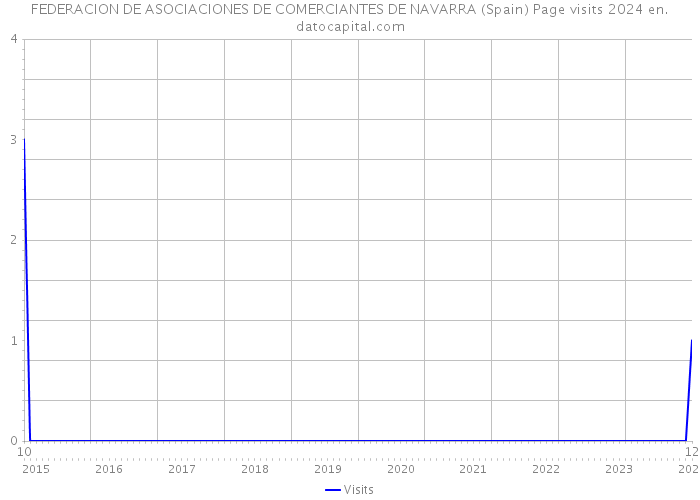 FEDERACION DE ASOCIACIONES DE COMERCIANTES DE NAVARRA (Spain) Page visits 2024 
