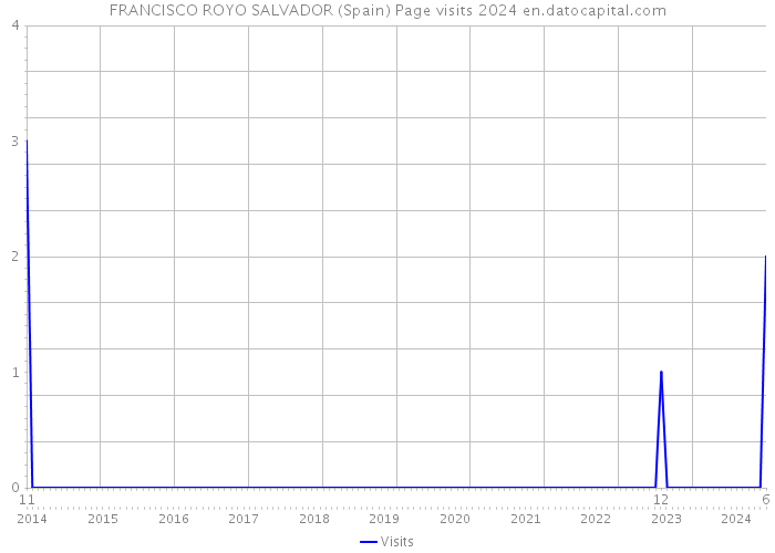 FRANCISCO ROYO SALVADOR (Spain) Page visits 2024 