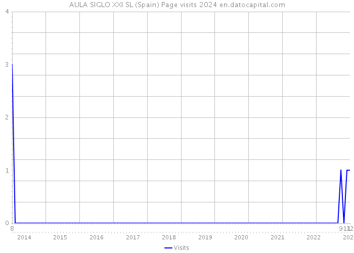 AULA SIGLO XXI SL (Spain) Page visits 2024 
