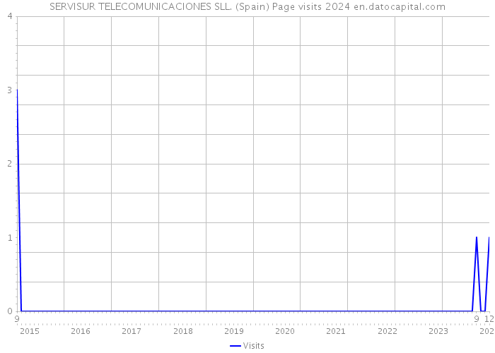 SERVISUR TELECOMUNICACIONES SLL. (Spain) Page visits 2024 