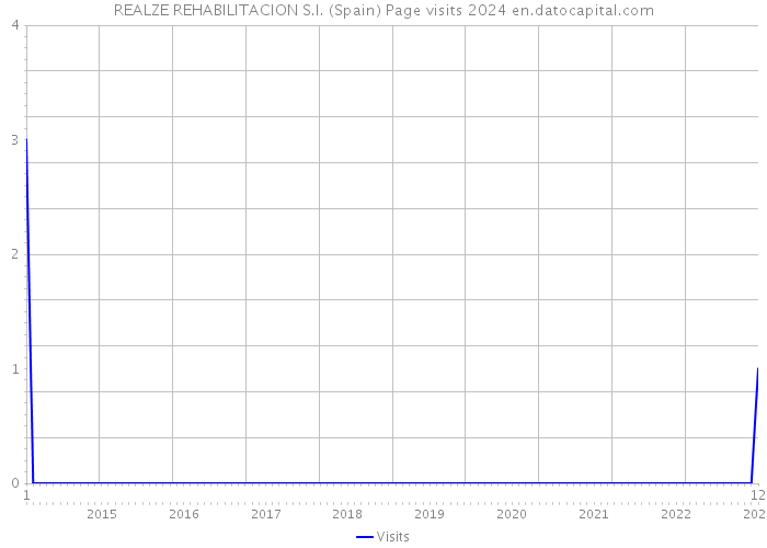 REALZE REHABILITACION S.l. (Spain) Page visits 2024 