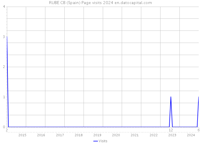 RUBE CB (Spain) Page visits 2024 