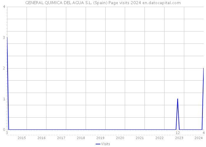GENERAL QUIMICA DEL AGUA S.L. (Spain) Page visits 2024 