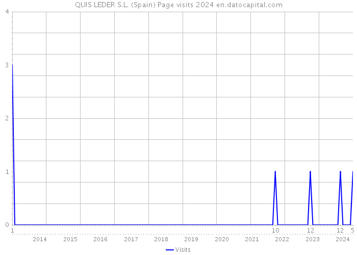 QUIS LEDER S.L. (Spain) Page visits 2024 