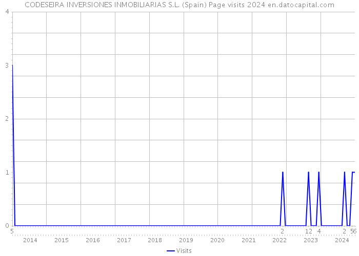 CODESEIRA INVERSIONES INMOBILIARIAS S.L. (Spain) Page visits 2024 