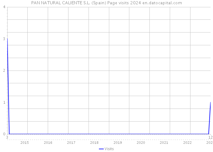 PAN NATURAL CALIENTE S.L. (Spain) Page visits 2024 