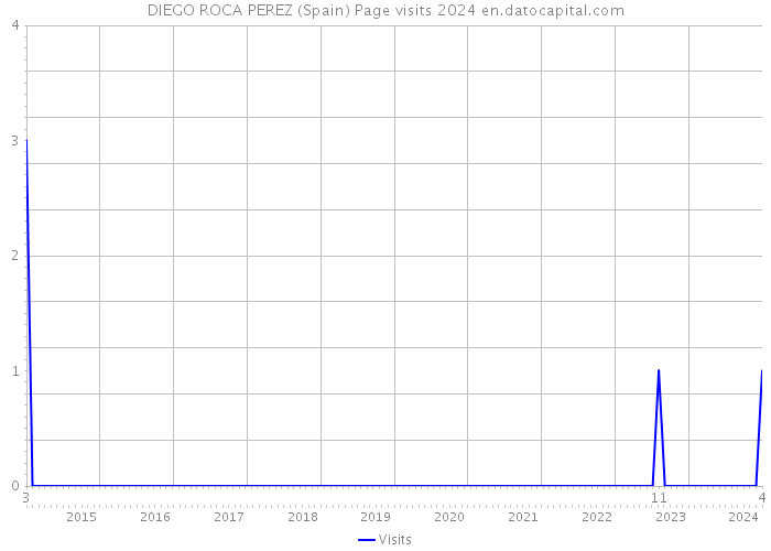 DIEGO ROCA PEREZ (Spain) Page visits 2024 