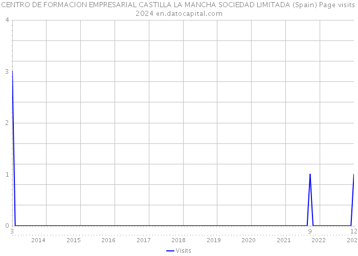 CENTRO DE FORMACION EMPRESARIAL CASTILLA LA MANCHA SOCIEDAD LIMITADA (Spain) Page visits 2024 