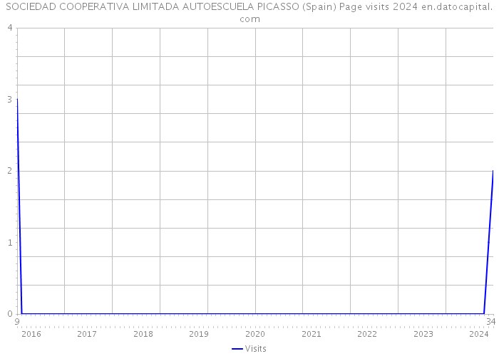 SOCIEDAD COOPERATIVA LIMITADA AUTOESCUELA PICASSO (Spain) Page visits 2024 